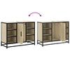 Baderomsskap Sonoma eik 80x33x60 cm konstruert tre