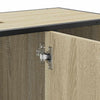Baderomsskap Sonoma eik 80x33x60 cm konstruert tre