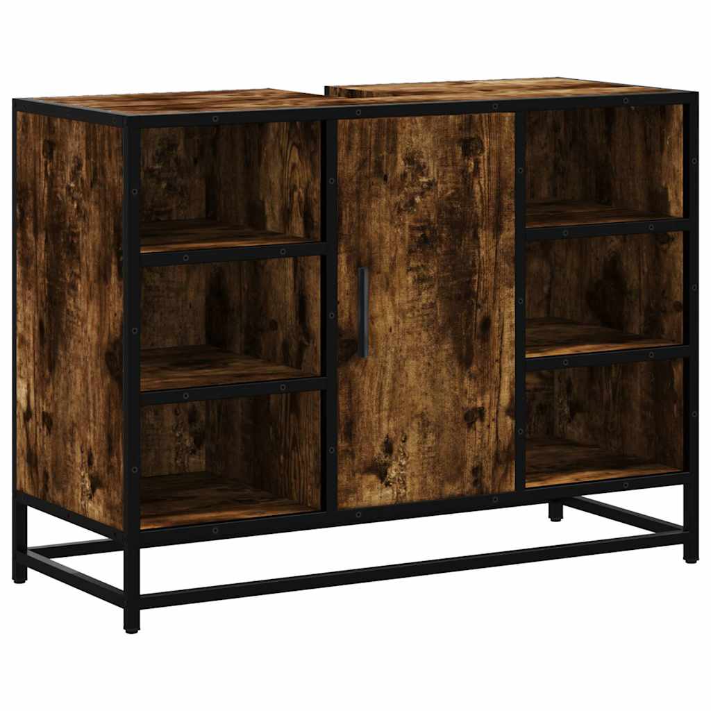 Servantskap røkt eik 80x33x60 cm konstruert tre