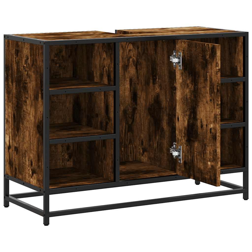 Servantskap røkt eik 80x33x60 cm konstruert tre
