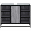 Servantskap grå sonoma 80x33x60 cm konstruert tre