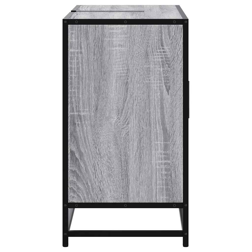 Servantskap grå sonoma 80x33x60 cm konstruert tre