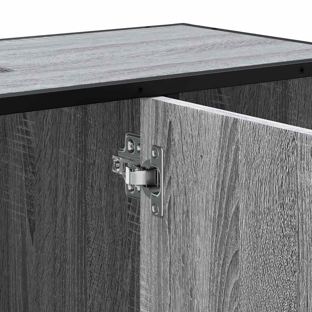 Servantskap grå sonoma 80x33x60 cm konstruert tre