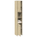 Baderomsskap sonoma eik 30x30x183,5 cm sponplate vidaXL