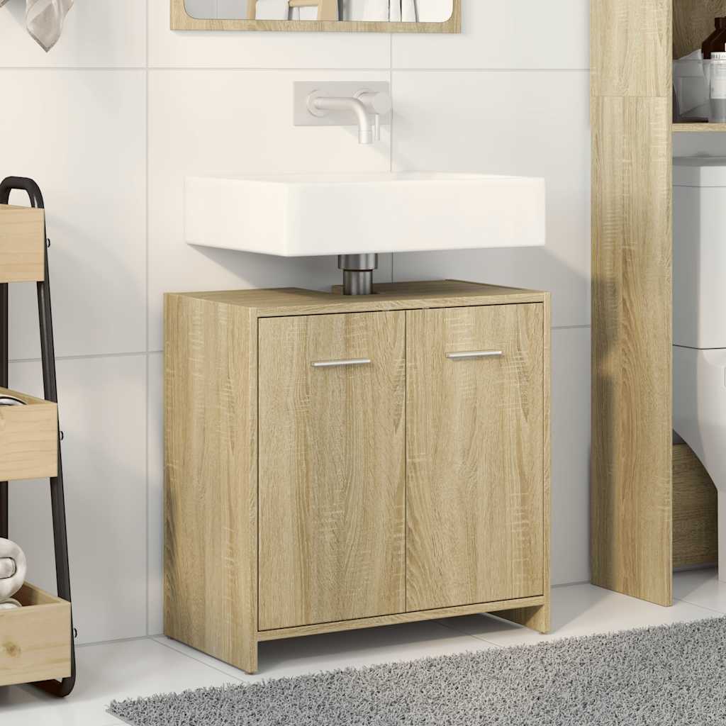 Servantskap sonoma eik 60x33x60 cm konstruert tre