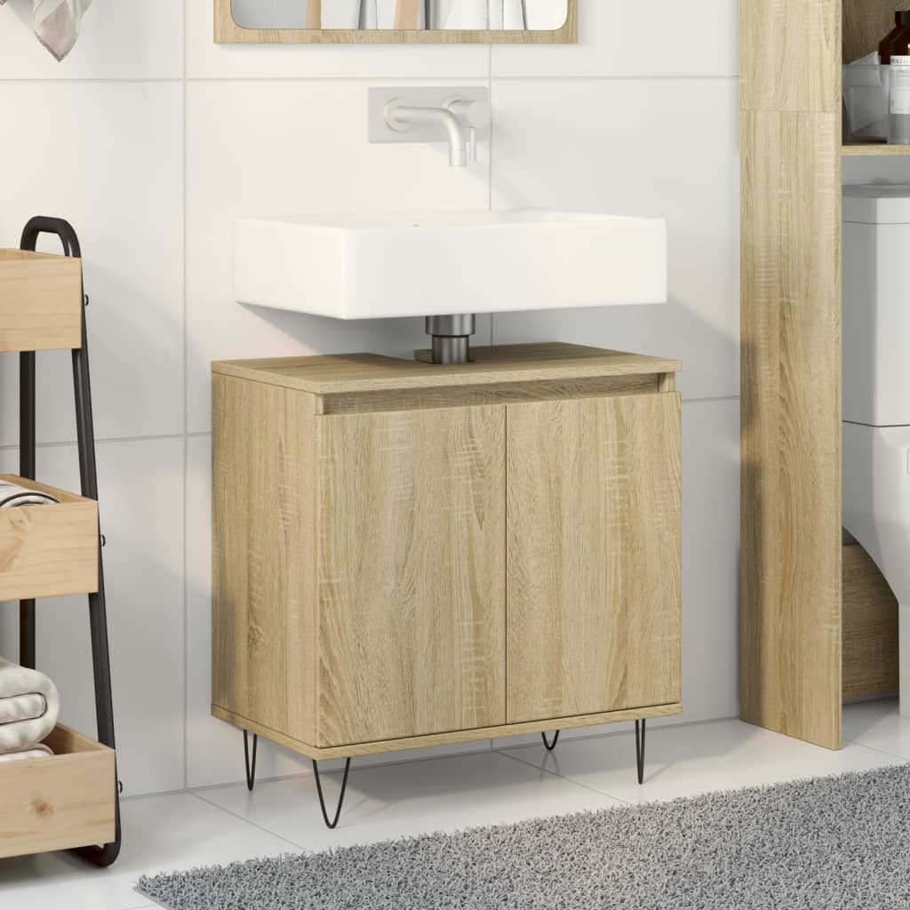 Servantskap sonoma eik 58x33x60 cm konstruert tre