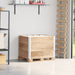 Pallekarmer 3 stk grå 80x60 cm heltre furu