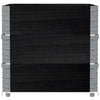 Pallekarmer 3 stk svart 80x60 cm heltre furu