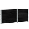 Pallekarmer 3 stk svart 80x60 cm heltre furu