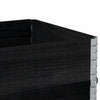Pallekarmer 3 stk svart 80x60 cm heltre furu