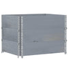 Pallekarmer 3 stk grå 80x60 cm heltre furu