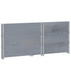 Pallekarmer 3 stk grå 80x60 cm heltre furu