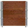 Pallekarmer 3 stk brun 80x60 cm heltre furu