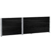 Pallekarmer 3 stk svart 120x80 cm heltre furu