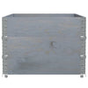 Pallekarmer 3 stk grå 120x80 cm heltre furu