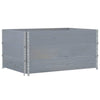 Pallekarmer 3 stk grå 120x80 cm heltre furu