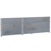 Pallekarmer 3 stk grå 120x80 cm heltre furu