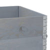 Pallekarmer 3 stk grå 120x80 cm heltre furu