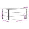 Pallekarmer 3 stk grå 120x80 cm heltre furu