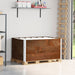 Pallekarmer 3 stk brun 120x80 cm heltre furu