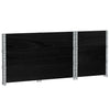 Pallekarmer 3 stk svart 100x50 cm heltre furu