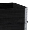 Pallekarmer 3 stk svart 100x50 cm heltre furu