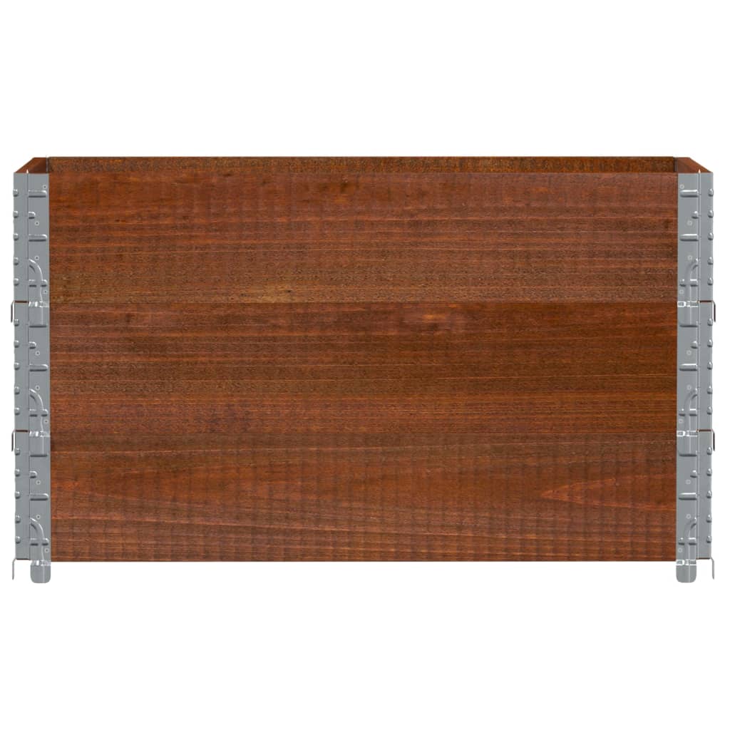 Pallekarmer 3 stk brun 100x50 cm heltre furu