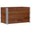 Pallekarmer 3 stk brun 100x50 cm heltre furu