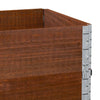 Pallekarmer 3 stk brun 100x50 cm heltre furu
