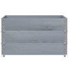 Pallekarmer 3 stk grå 100x100 cm heltre furu