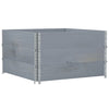 Pallekarmer 3 stk grå 100x100 cm heltre furu