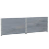 Pallekarmer 3 stk grå 100x100 cm heltre furu