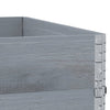 Pallekarmer 3 stk grå 100x100 cm heltre furu