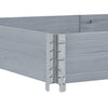 Pallekarmer 3 stk grå 150x50 cm heltre furu