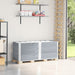 Pallekarmer 3 stk grå 150x50 cm heltre furu
