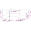 Pallekarmer 3 stk grå 150x100 cm heltre furu