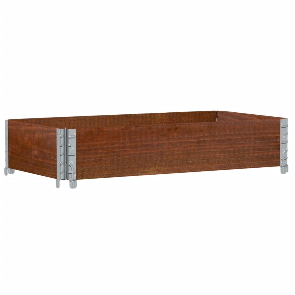 Plantekasse brun 100x50 cm heltre furu vidaXL
