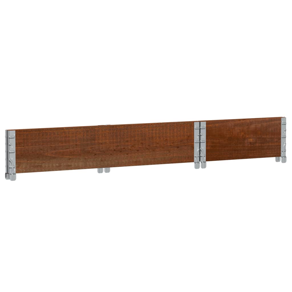 Plantekasse brun 100x50 cm heltre furu vidaXL