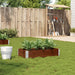 Plantekasse brun 100x50 cm heltre furu vidaXL