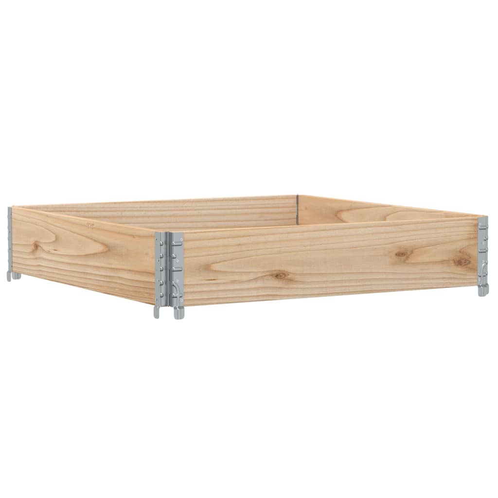 Plantekasse 100x100 cm heltre furu vidaXL