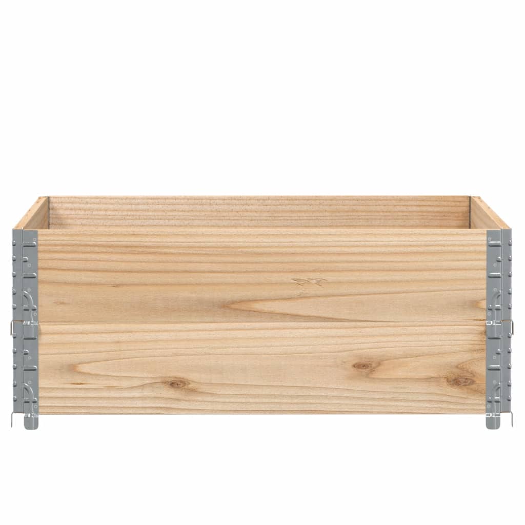 Plantekasse 100x100 cm heltre furu vidaXL