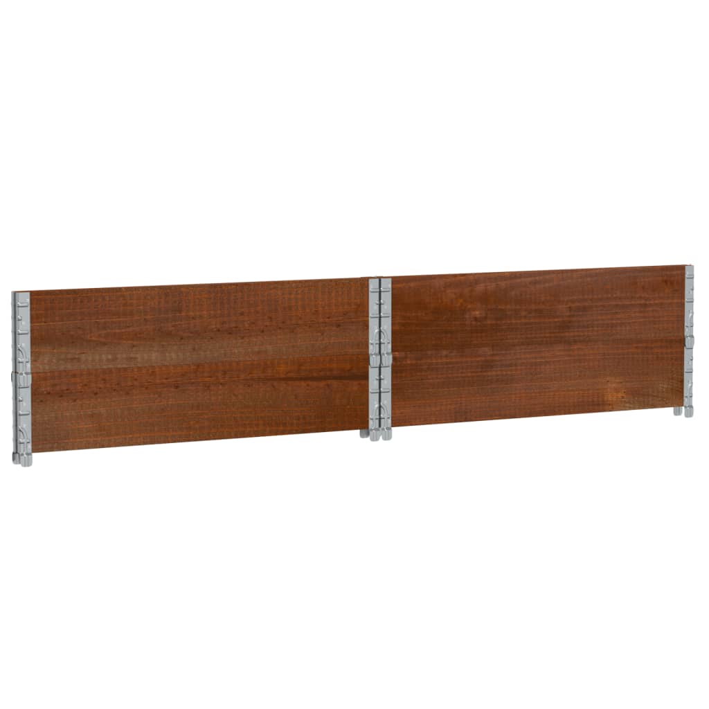 Plantekasse brun 100x100 cm heltre furu vidaXL