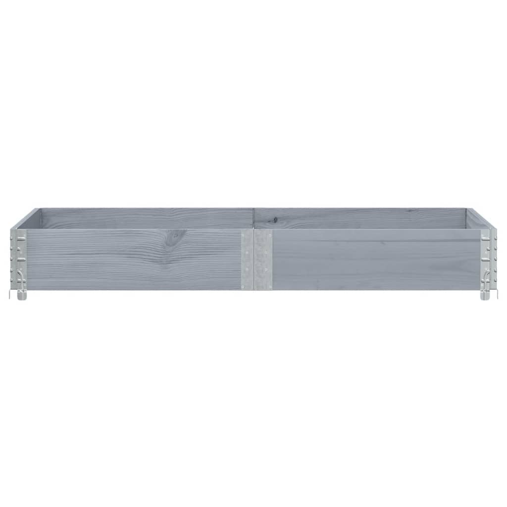 Hageplantekasse grå 150x50 cm heltre furu vidaXL