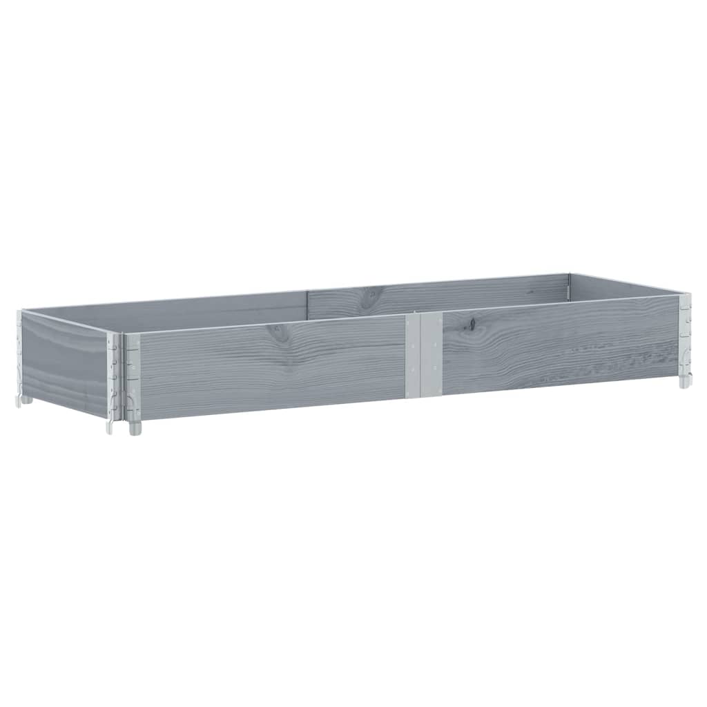 Hageplantekasse grå 150x50 cm heltre furu vidaXL