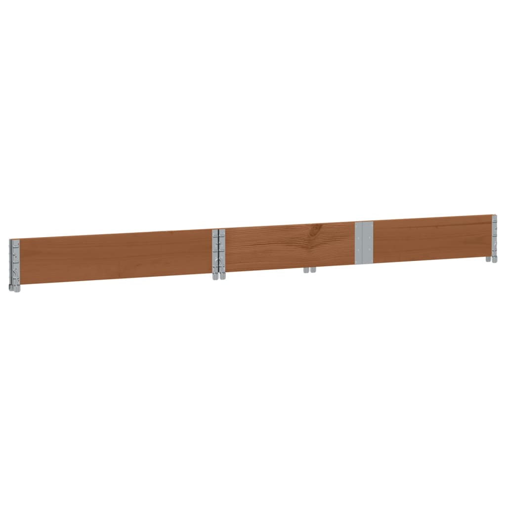 Plantekasse brun 150x50 cm heltre furu vidaXL