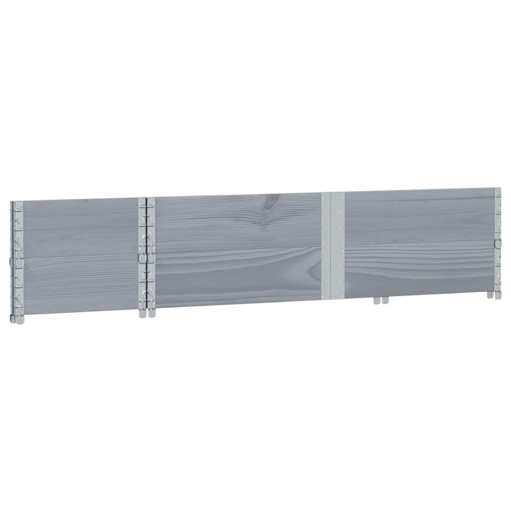 Hageplantekasse grå 150x50 cm heltre furu