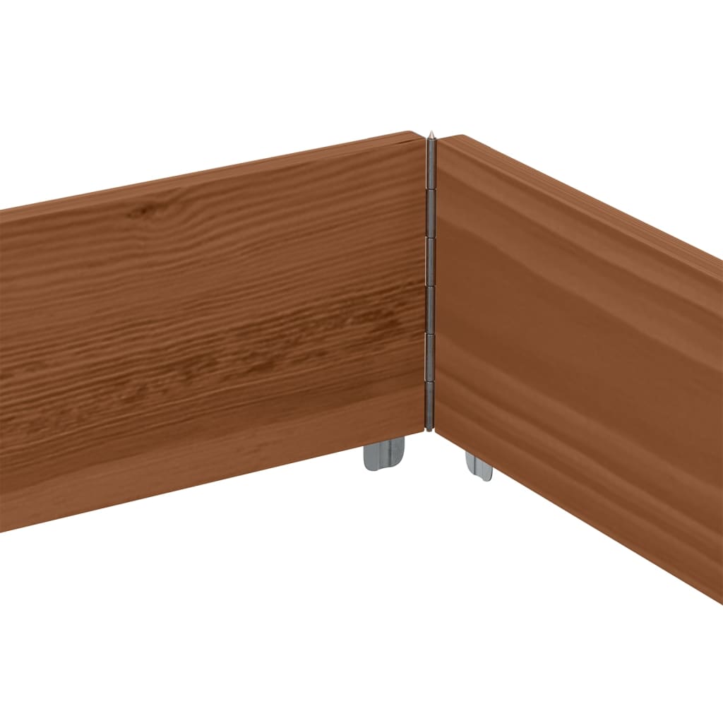 Plantekasse brun 150x100 cm heltre furu vidaXL