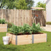 Plantekasse 150x100 cm heltre furu vidaXL