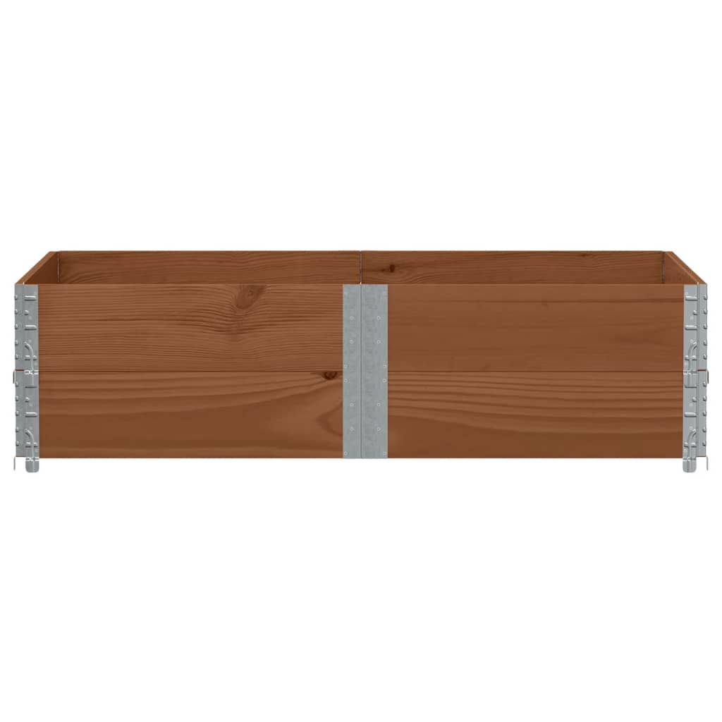 Plantekasse brun 150x100 cm heltre furu vidaXL