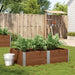 Plantekasse brun 150x100 cm heltre furu vidaXL